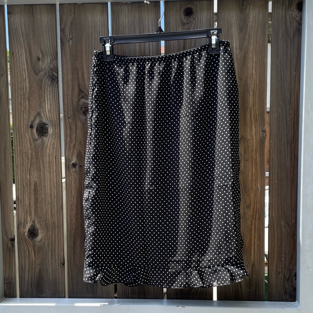 Vintage Polka Dot Midi Skirt